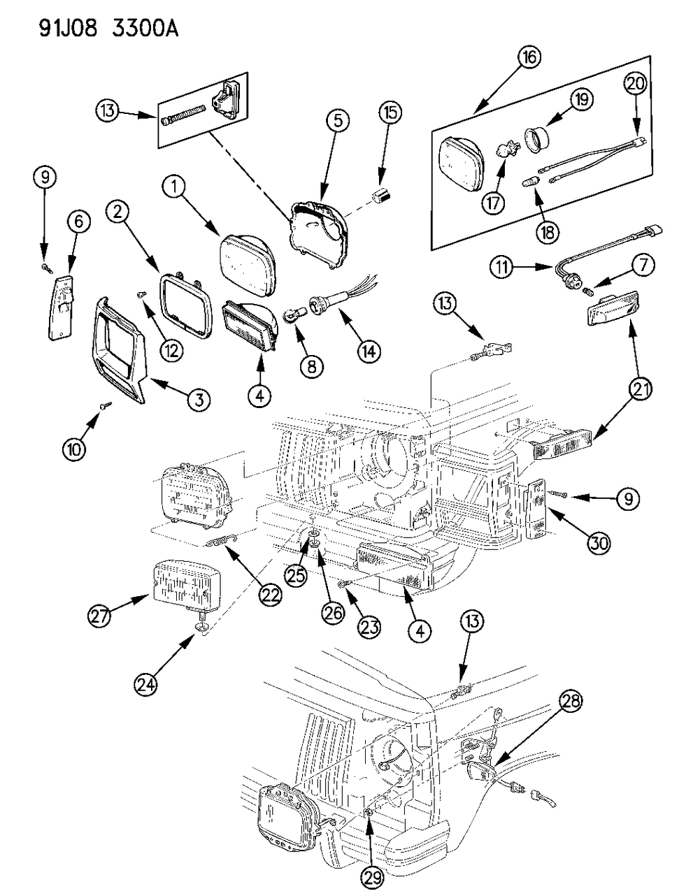 Mopar 4740512 Headlamp Assembly