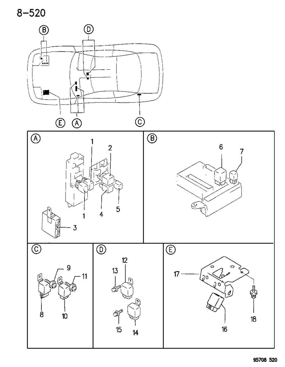 Mopar MR224159 Relay