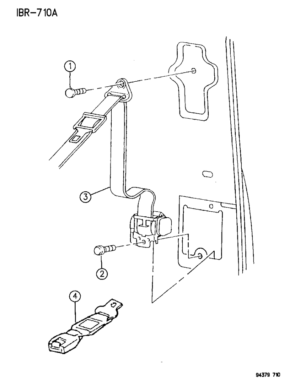 Mopar 5CJ14PM6 Shoulder Belt