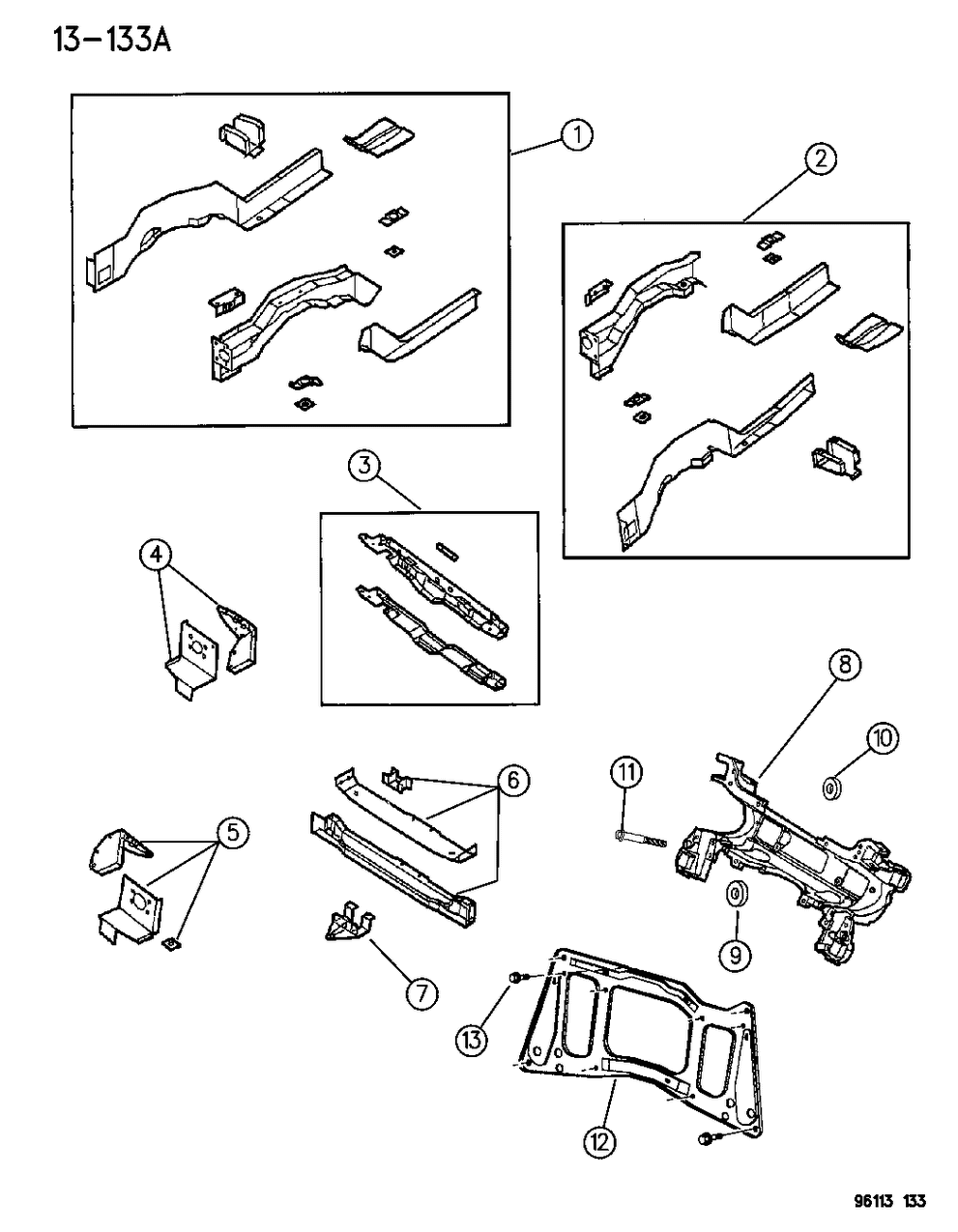 Mopar 4684659 CROSSMEMBER Front Suspension CRADL