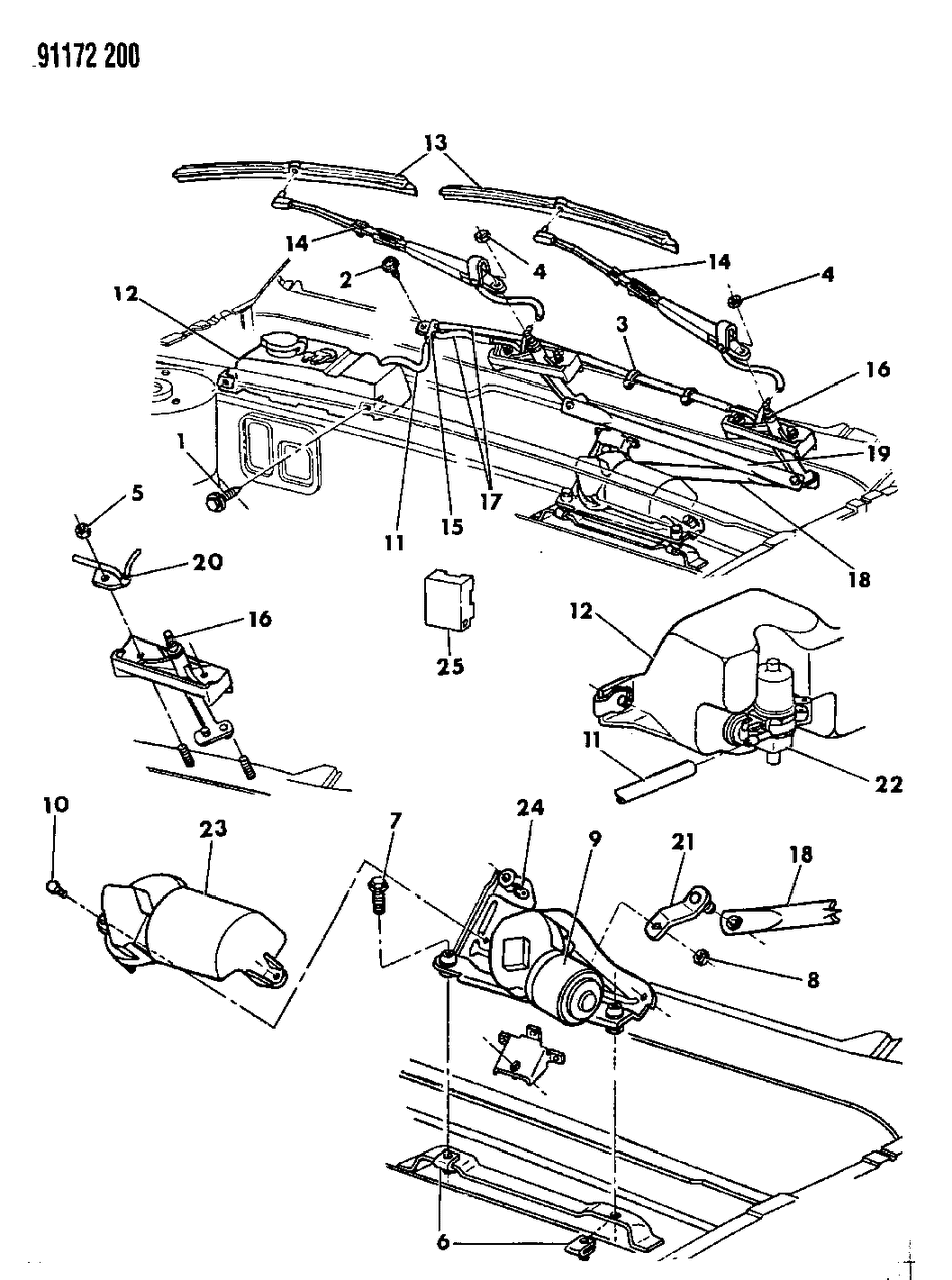 Mopar R4389131 Motor, Wiper