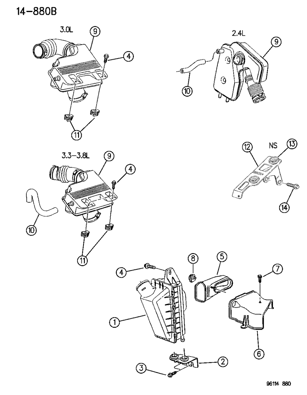 Mopar 4861041 Filter-Air Cleaner