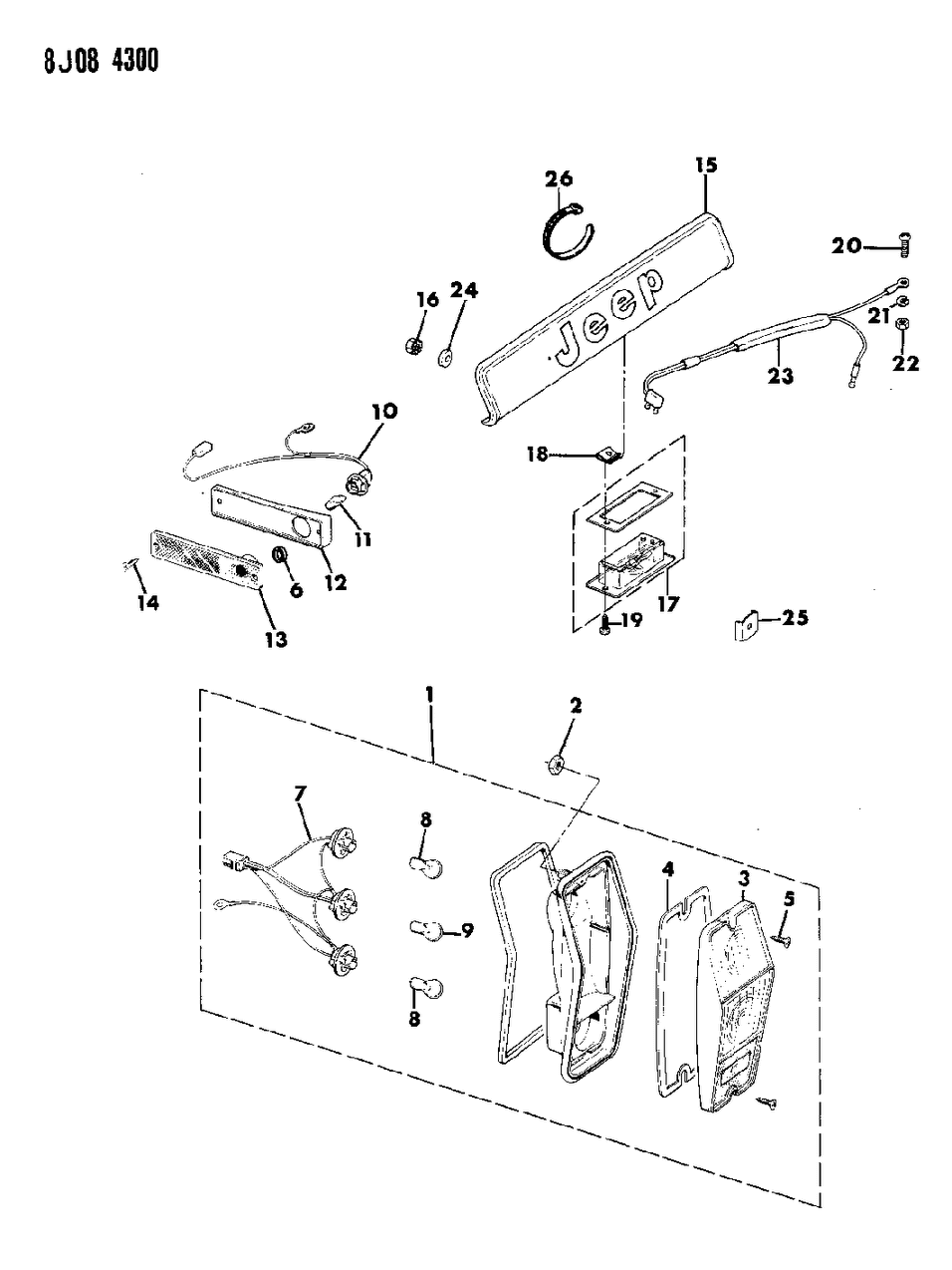 Mopar J8134111 Lens-TAILLAMP