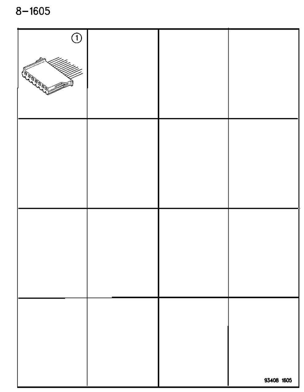 Mopar 4728319 Wiring Cam Sensor CONNECTO