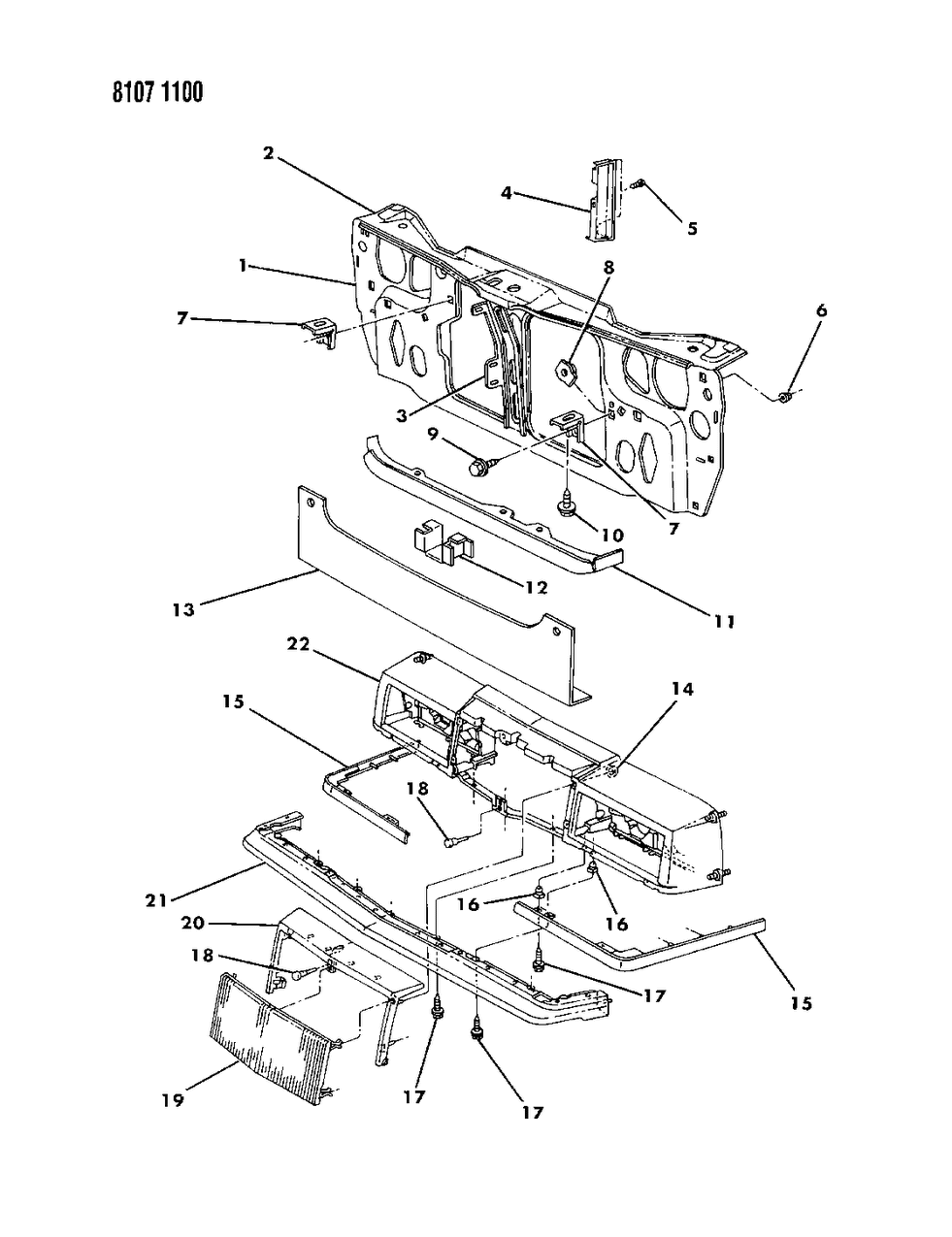 Mopar 6033205 Clip-Radiator Grill