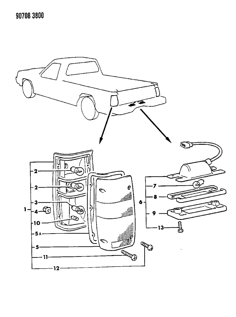 Mopar MB527094 Lamp Pkg