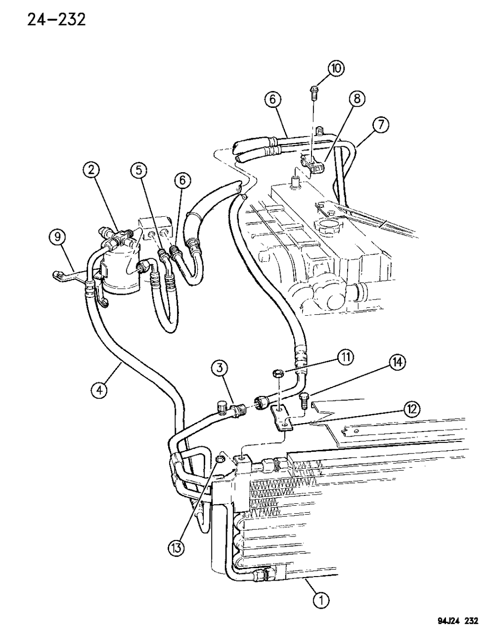 Mopar 55036891 Hose A/C CONDENSER