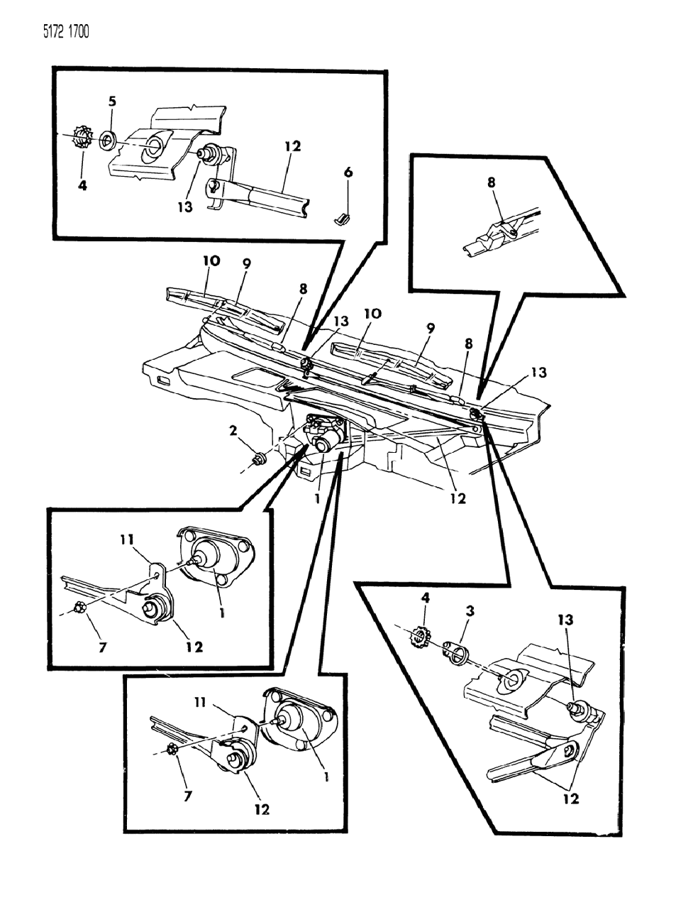 Mopar 3799862 Arm-Windshield WIPER Right (TRIC