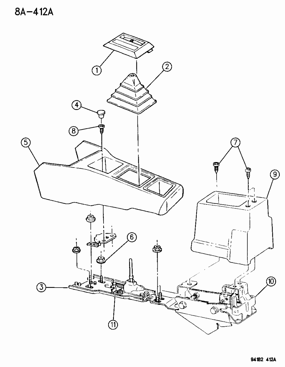 Mopar KL09PV8 CONSOLETT-E - Rear RETRACTOR Cover