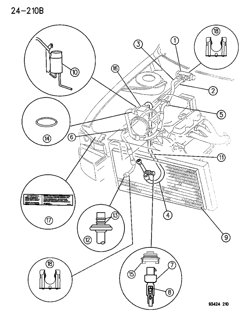 Mopar 4728323 Assembly Pkg - A/C TRANSDUCER C