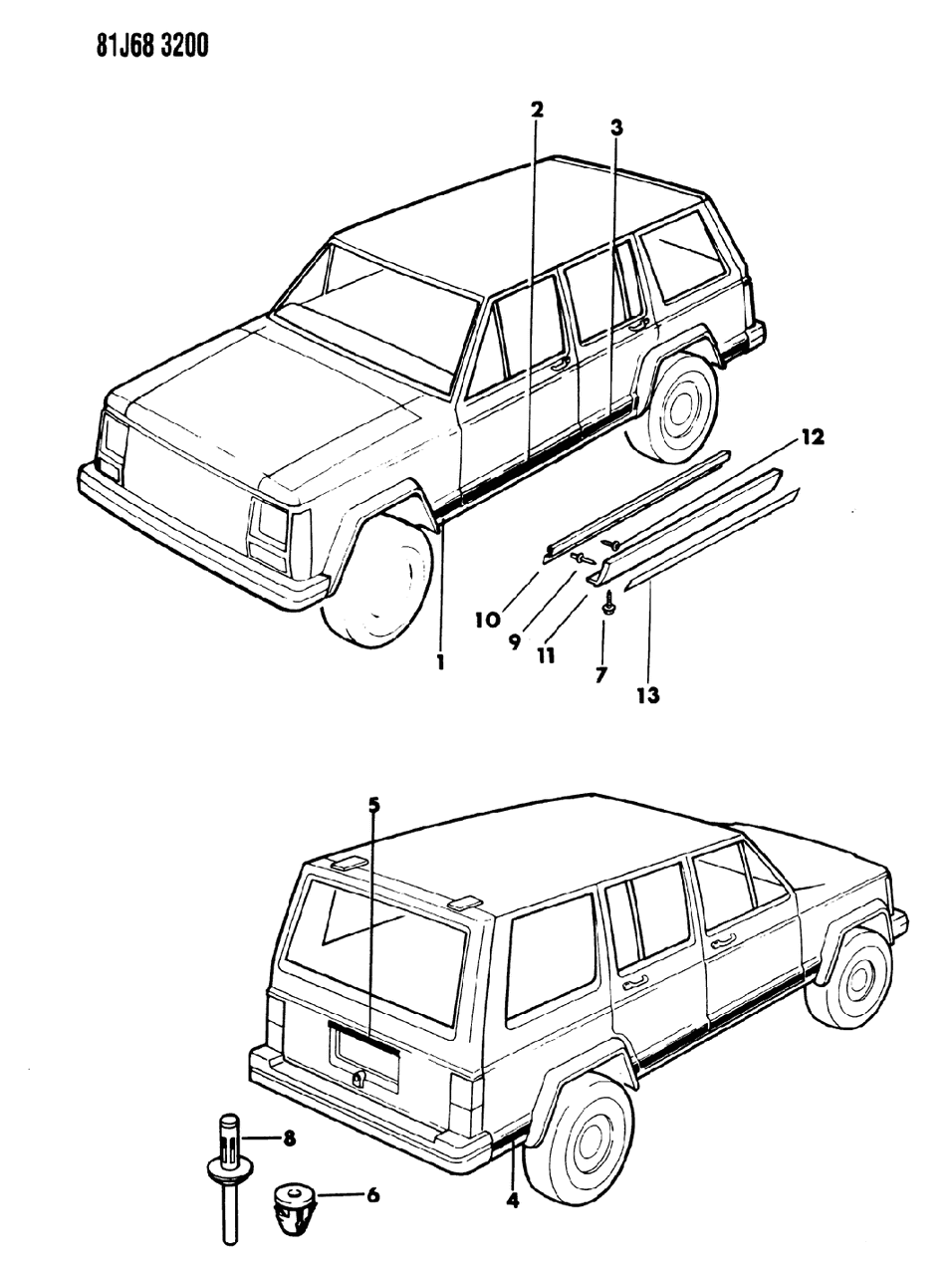 Mopar 55003168 Molding-Body SCUFF (Front Door)