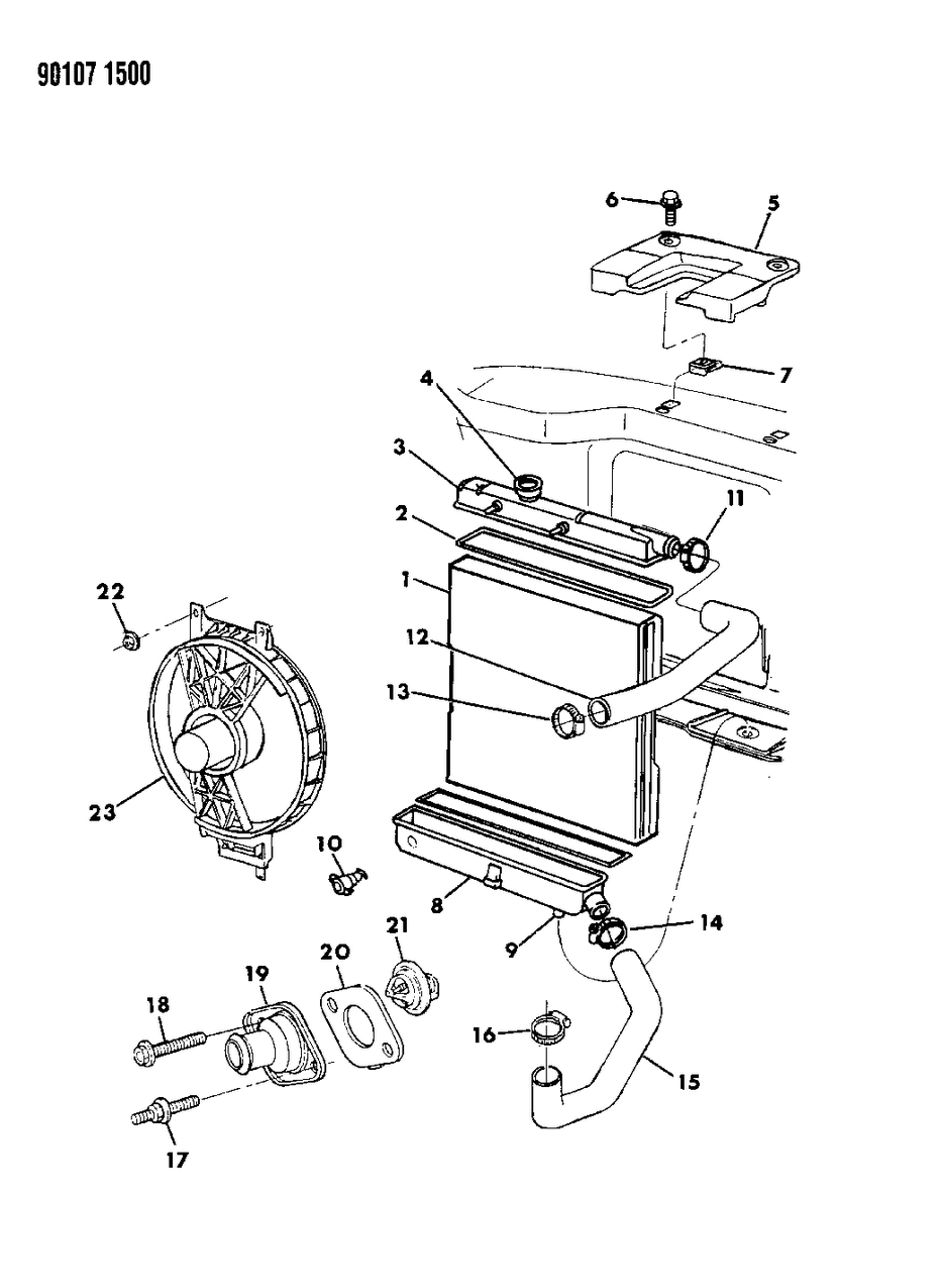 Mopar H0061536 Hose Outlet