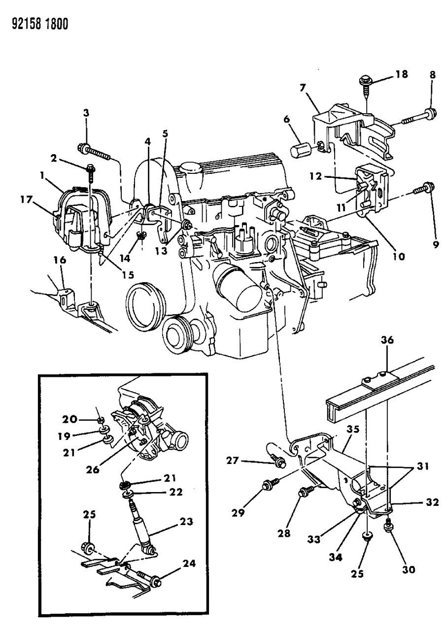 Mopar 4612093 Support