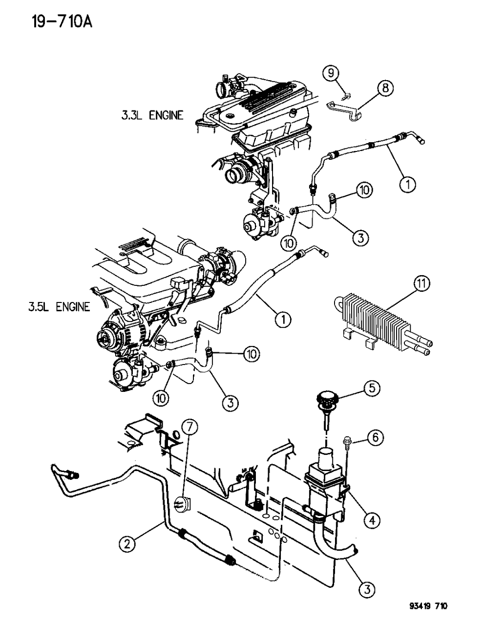 Mopar 4741074 Line-Power Steering