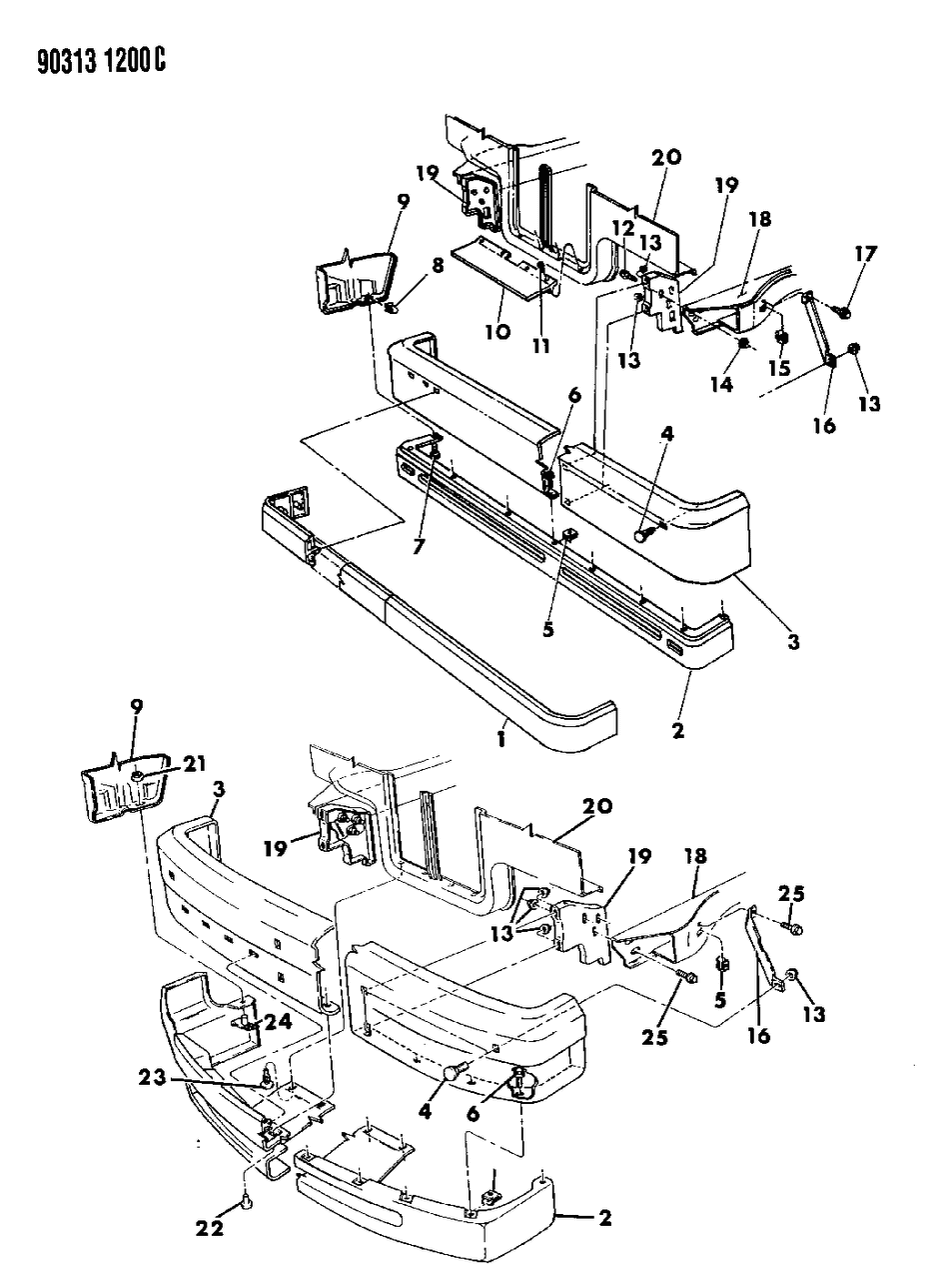 Mopar 4482856 Bumper Front