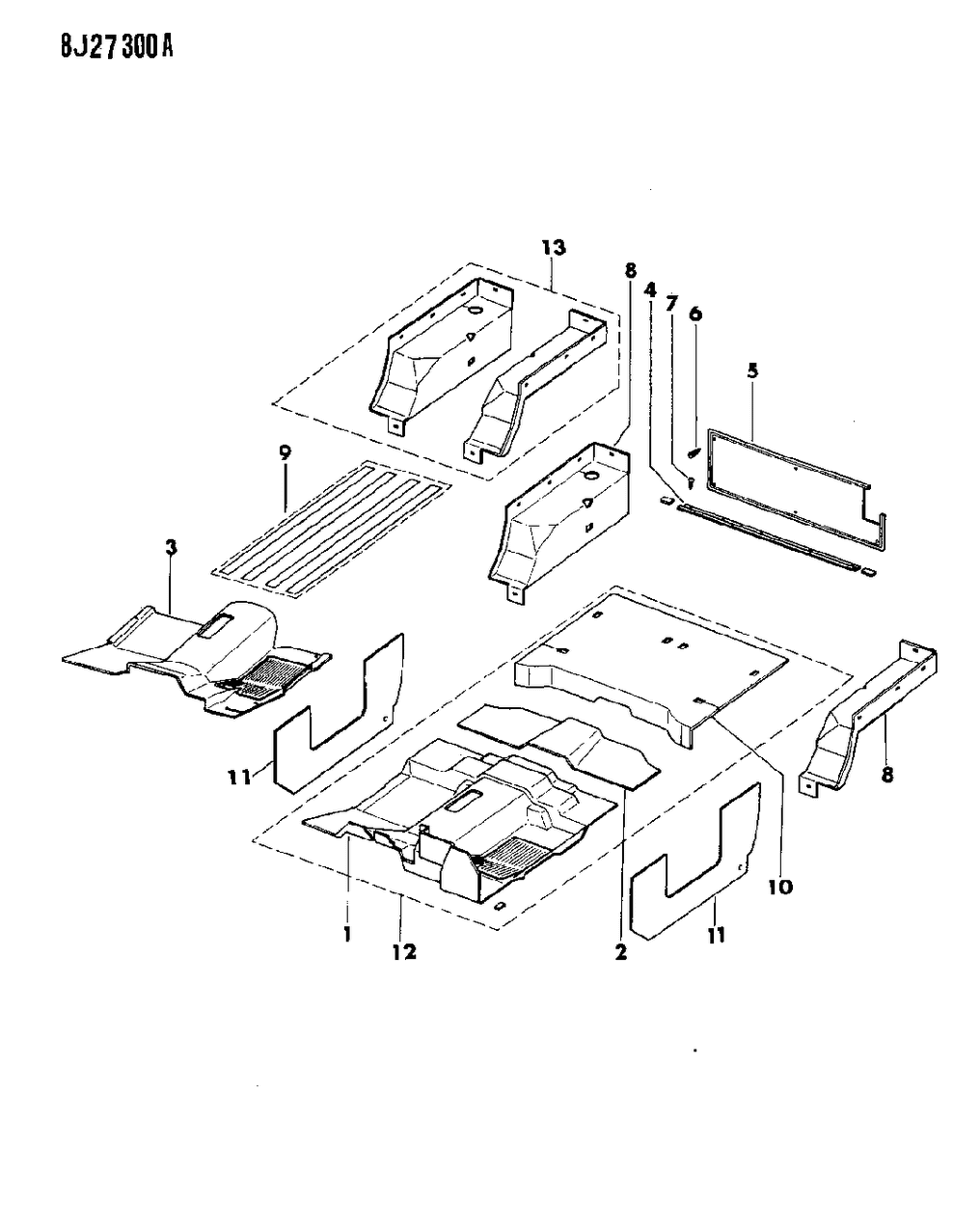 Mopar 55018566 Carpet-Front Floor Charcoal