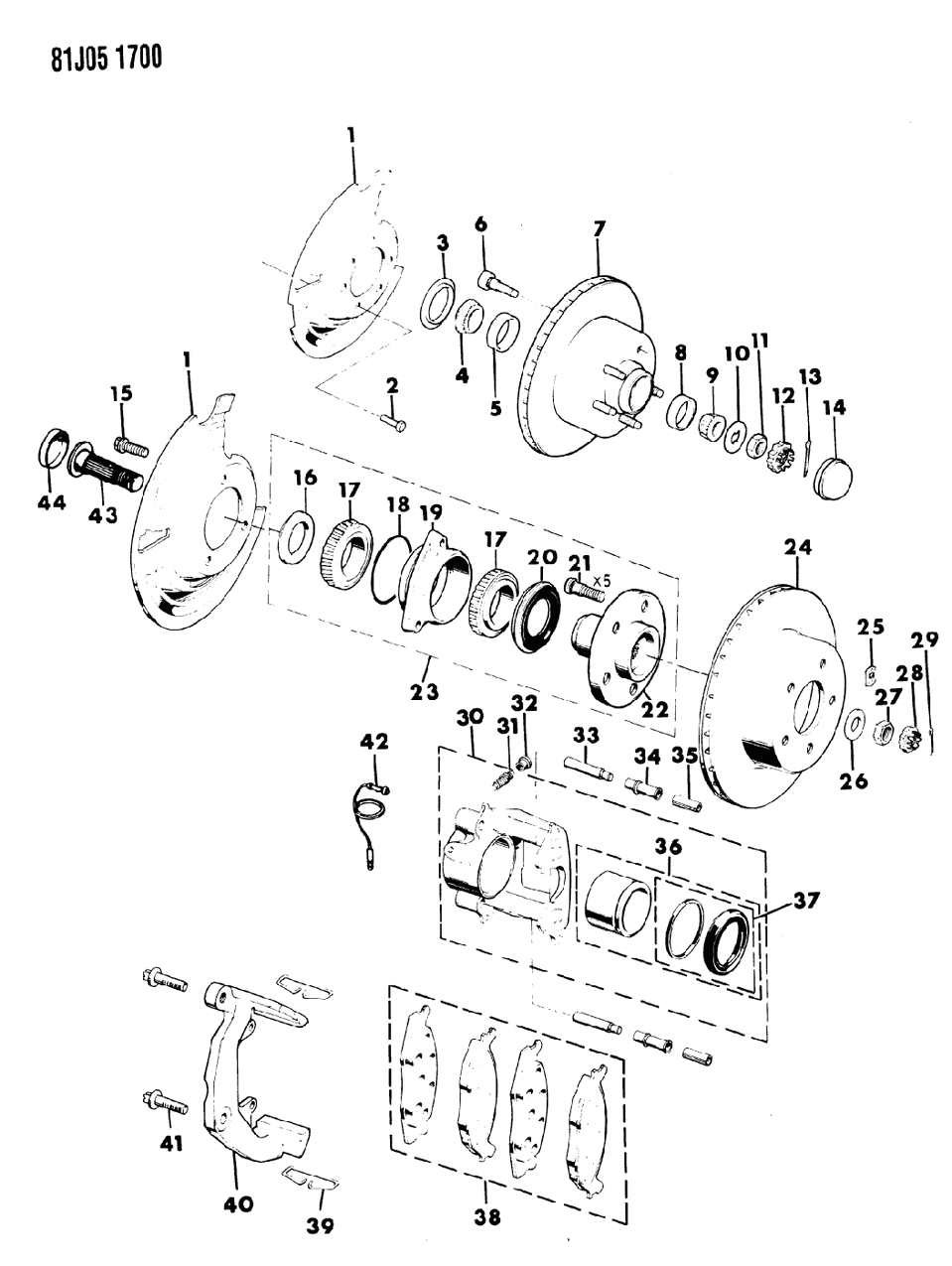 Mopar BHKH5029 Cal Bolts-Hexagon Flange Head