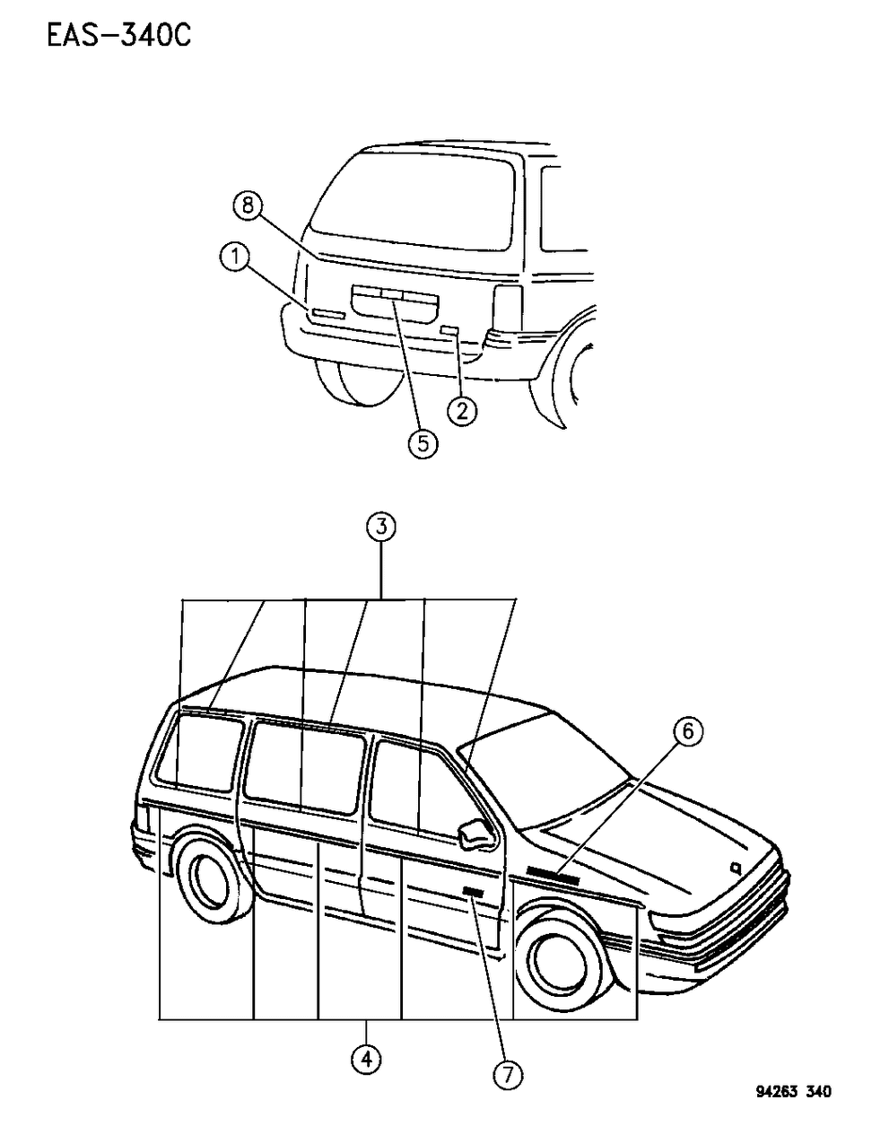 Mopar 4762966 Tape Pkg-Pkg - Window Surround (PGX)