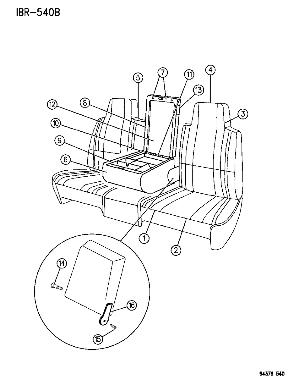 Mopar MT93RDS Back, W/Spring, Frame, Pad And Cover