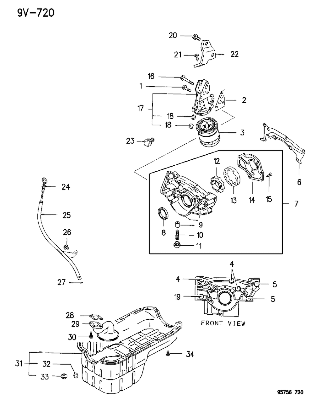 Mopar MD189779 Gasket-Oil Filter Bracket