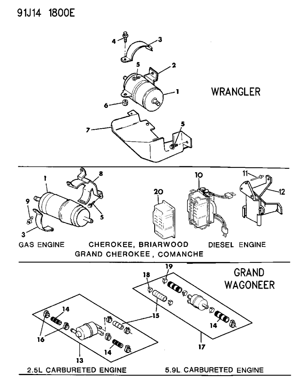 Mopar J8129383 Filter Package, Fuel