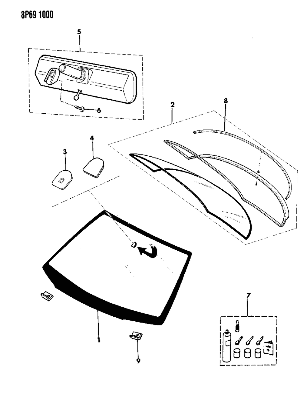 Mopar 4512552 B7847T-Assembly-Heated TINTED