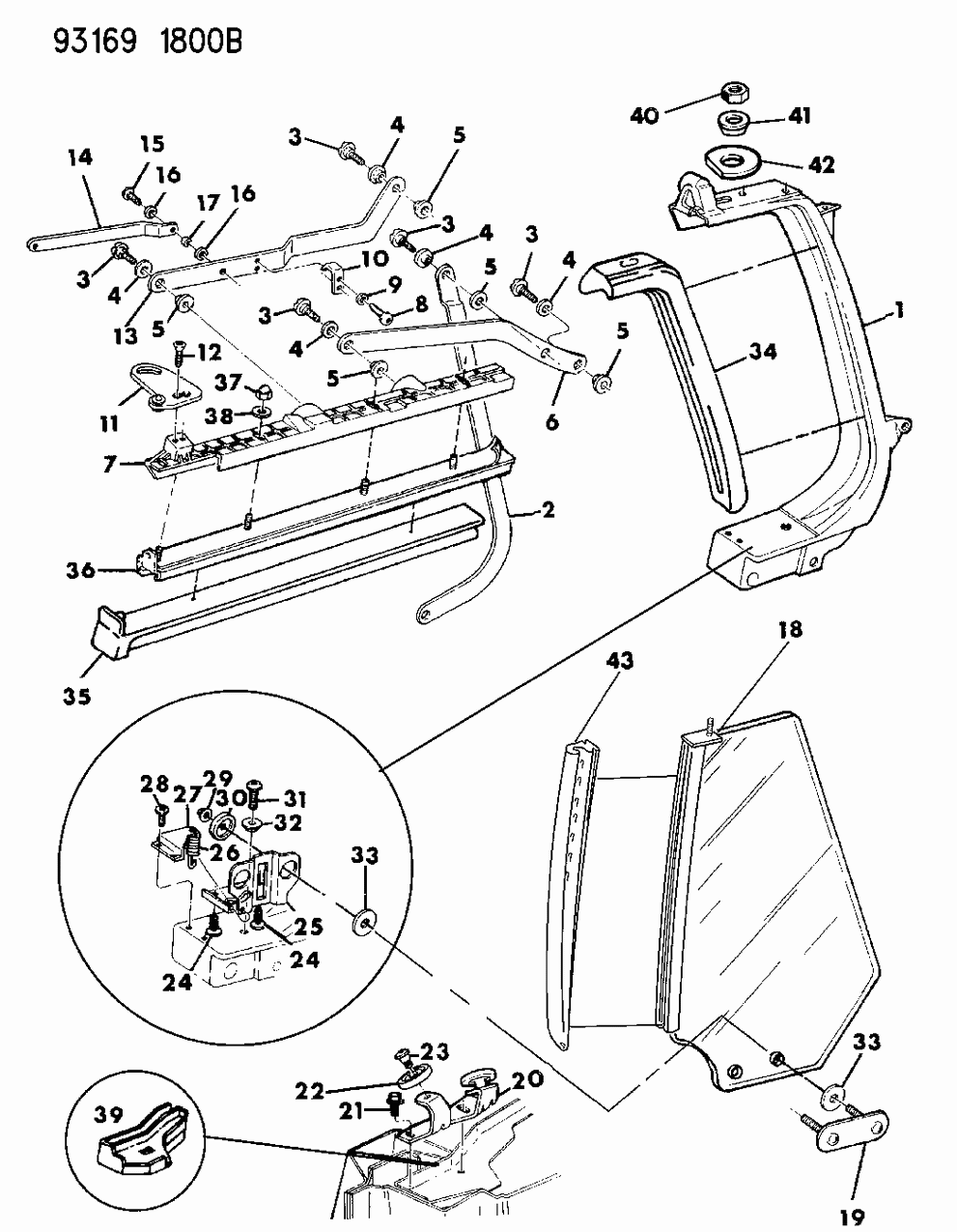 Mopar 5242099 Bolt - Deck Lid Hinge To Quarter.BEL