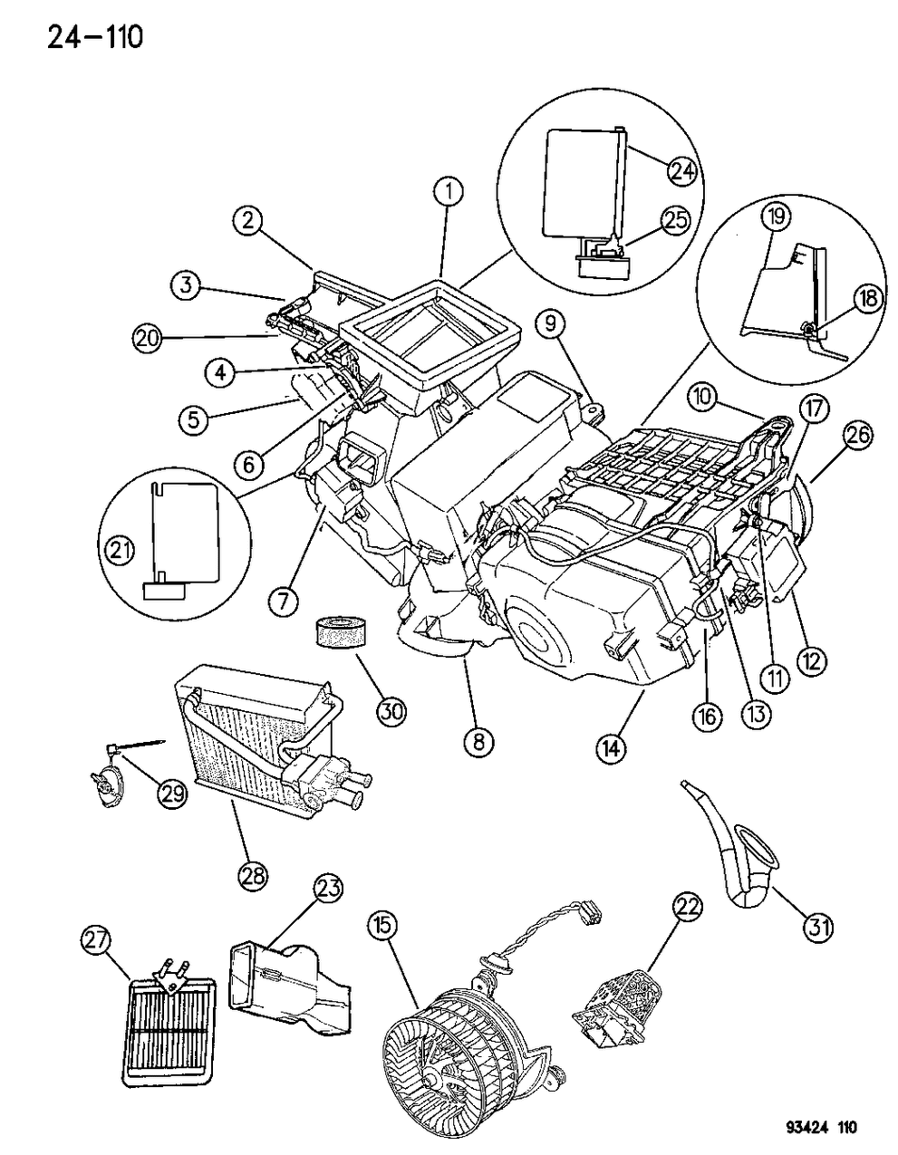 Mopar 4644149 Lever-Vent Door