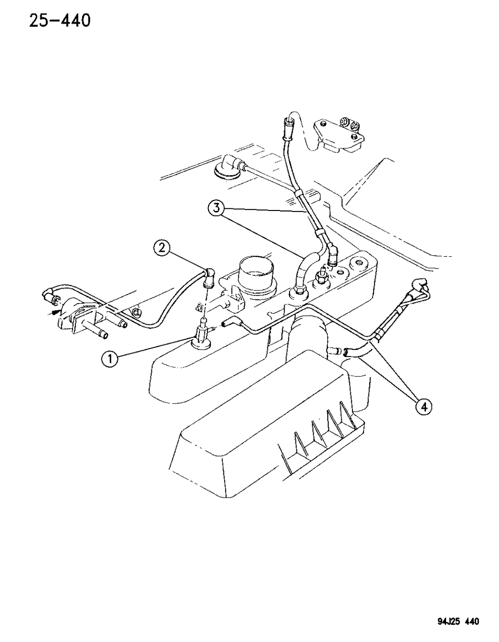 Mopar 53030247 Tube Man Vac To CANISTER