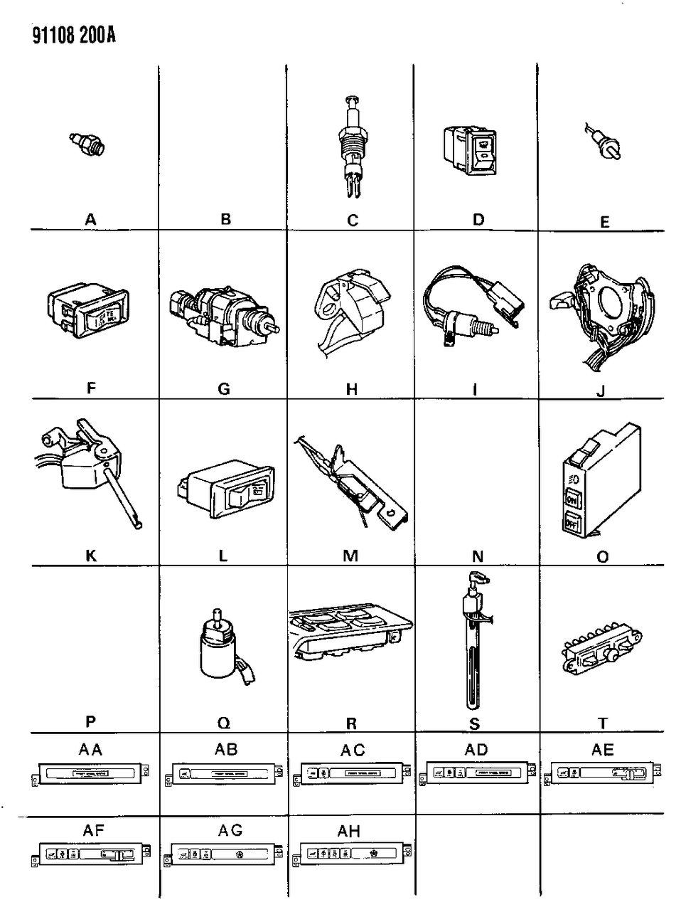 Mopar 4373304 Switch Pod Asm Instrument Panel Right