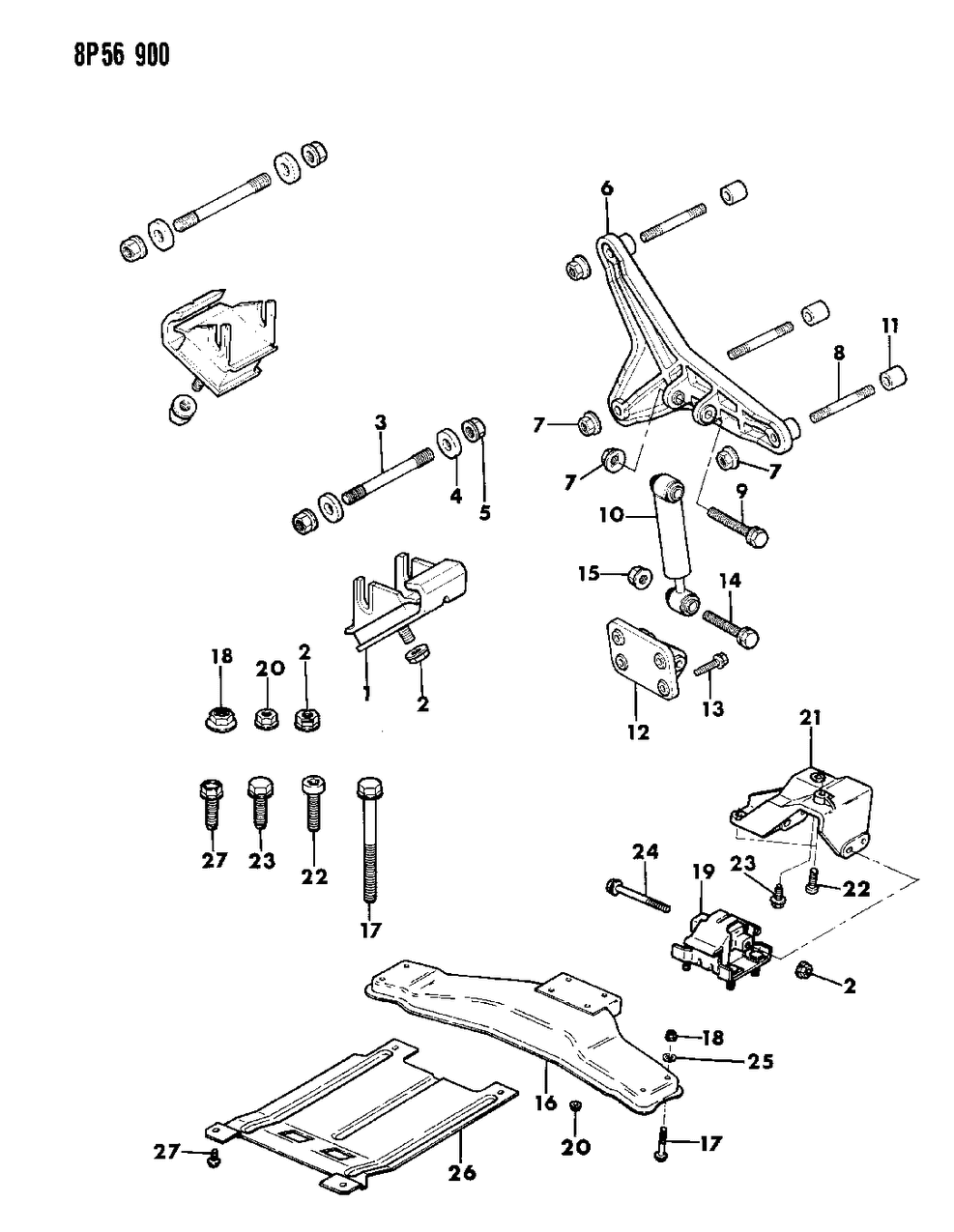 Mopar 32002412 Cushion Trans Mounting