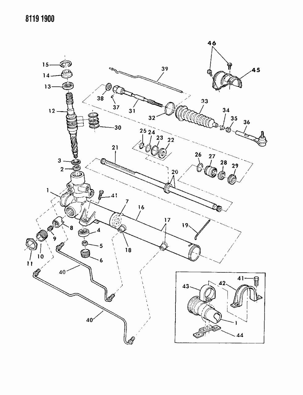 Mopar R0400206 Power Steering Gear Assembly