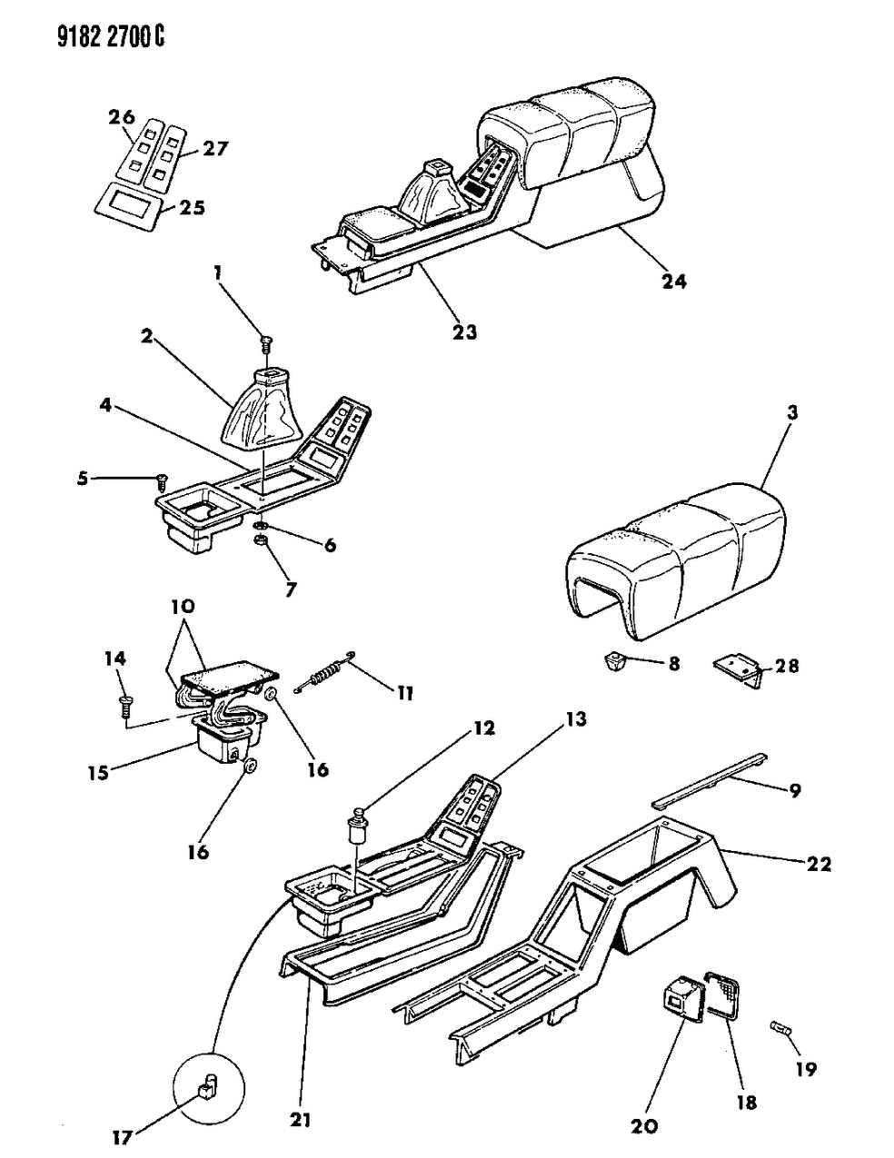 Mopar 4373032 Element Console C/LTR Heat