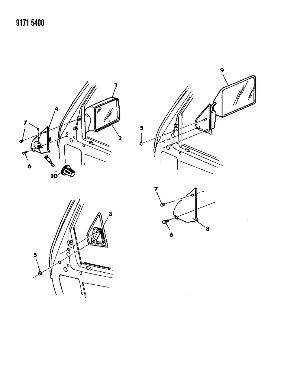 Mopar 4299677 Electric Door Mirror