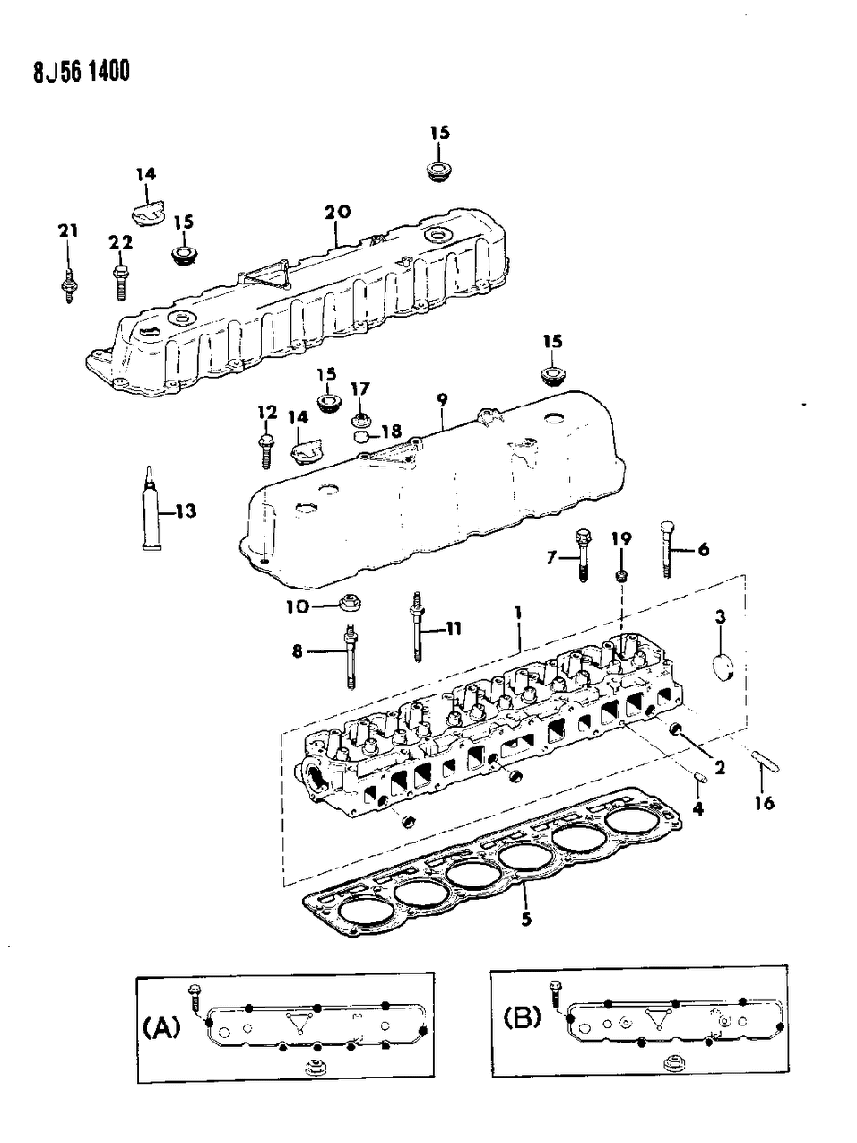 Mopar J4007311 Bolt-Cylinder Head-HEXAGON FLANGE 1