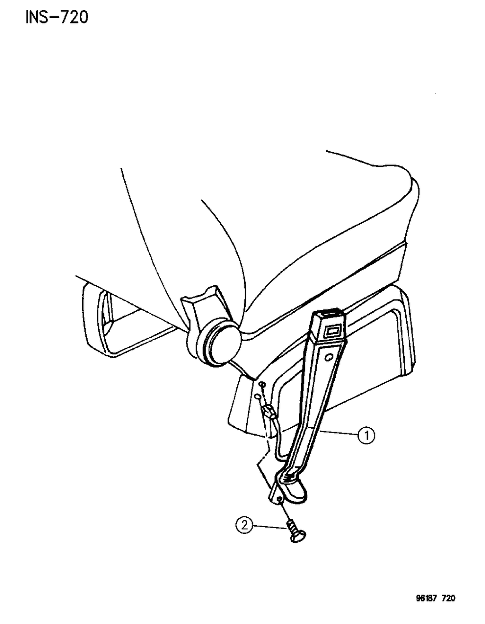 Mopar GP26SJK Seatbelt Front Inner