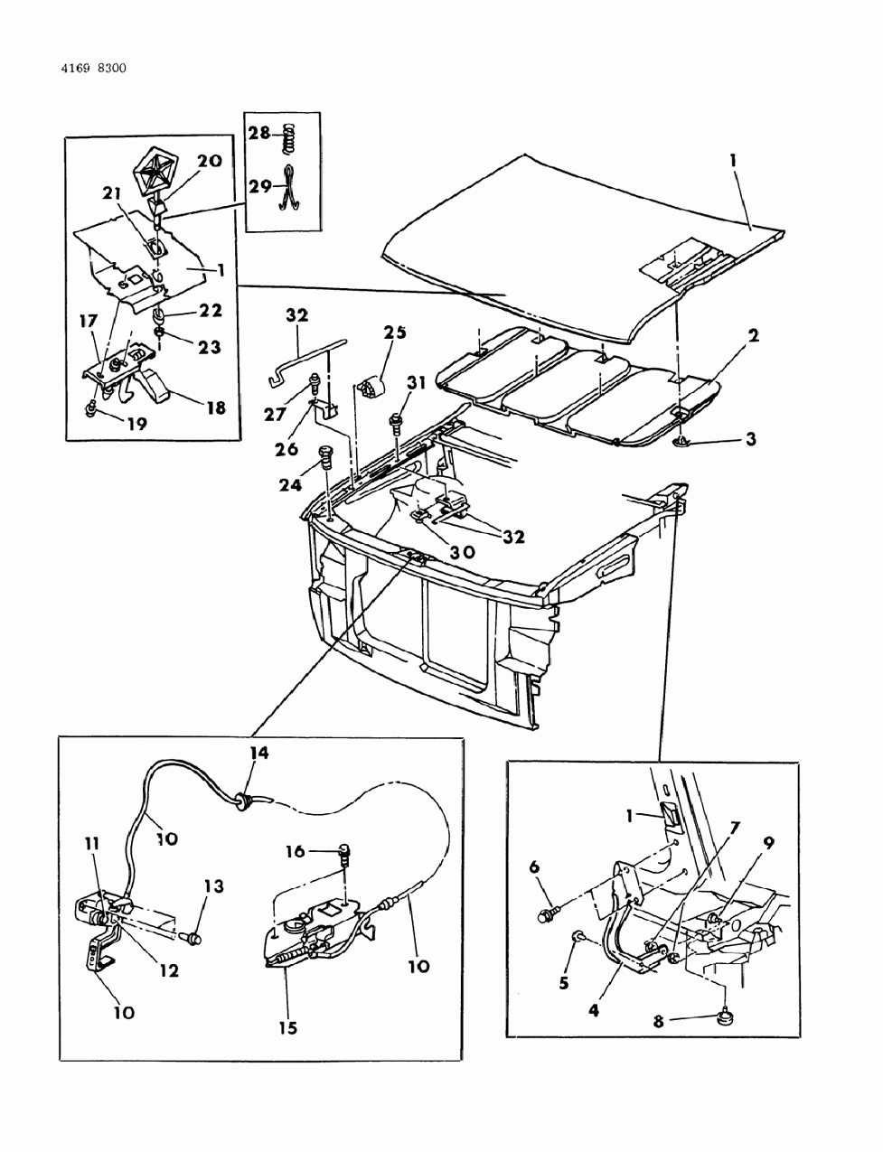 Mopar 4270039 Release I/SIDE Hood La