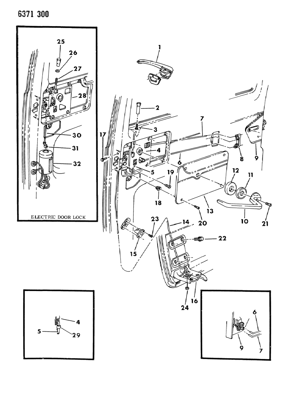 Mopar 4354045 Handle S/CARGO Door Front LATC