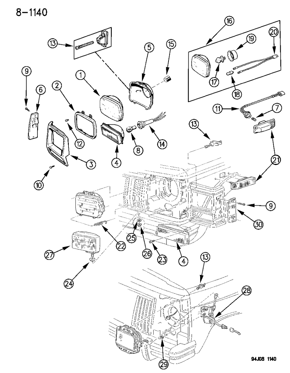 Mopar 55054983 Headlamp Assembly