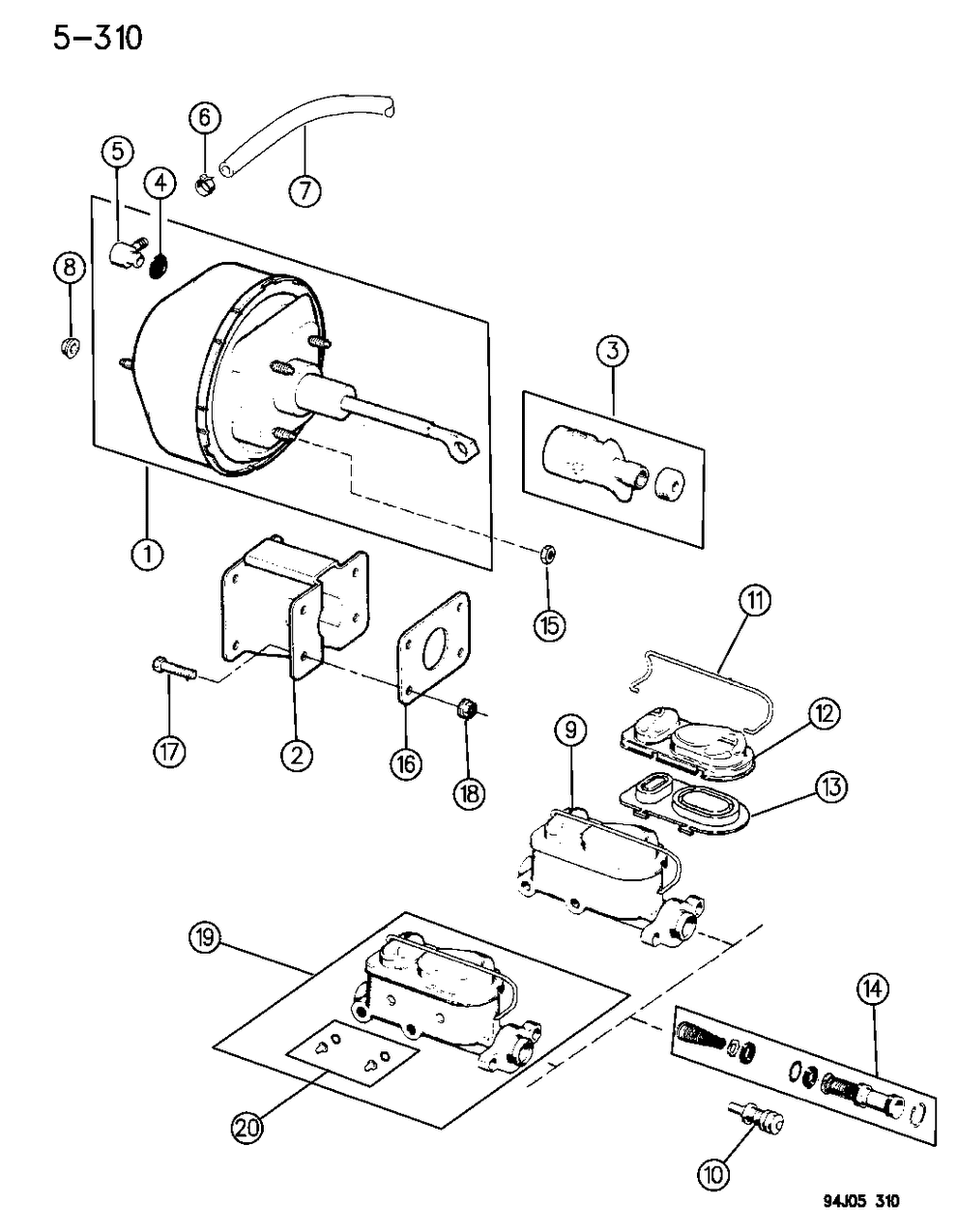 Mopar 4741834 Cylinder, Brake Master