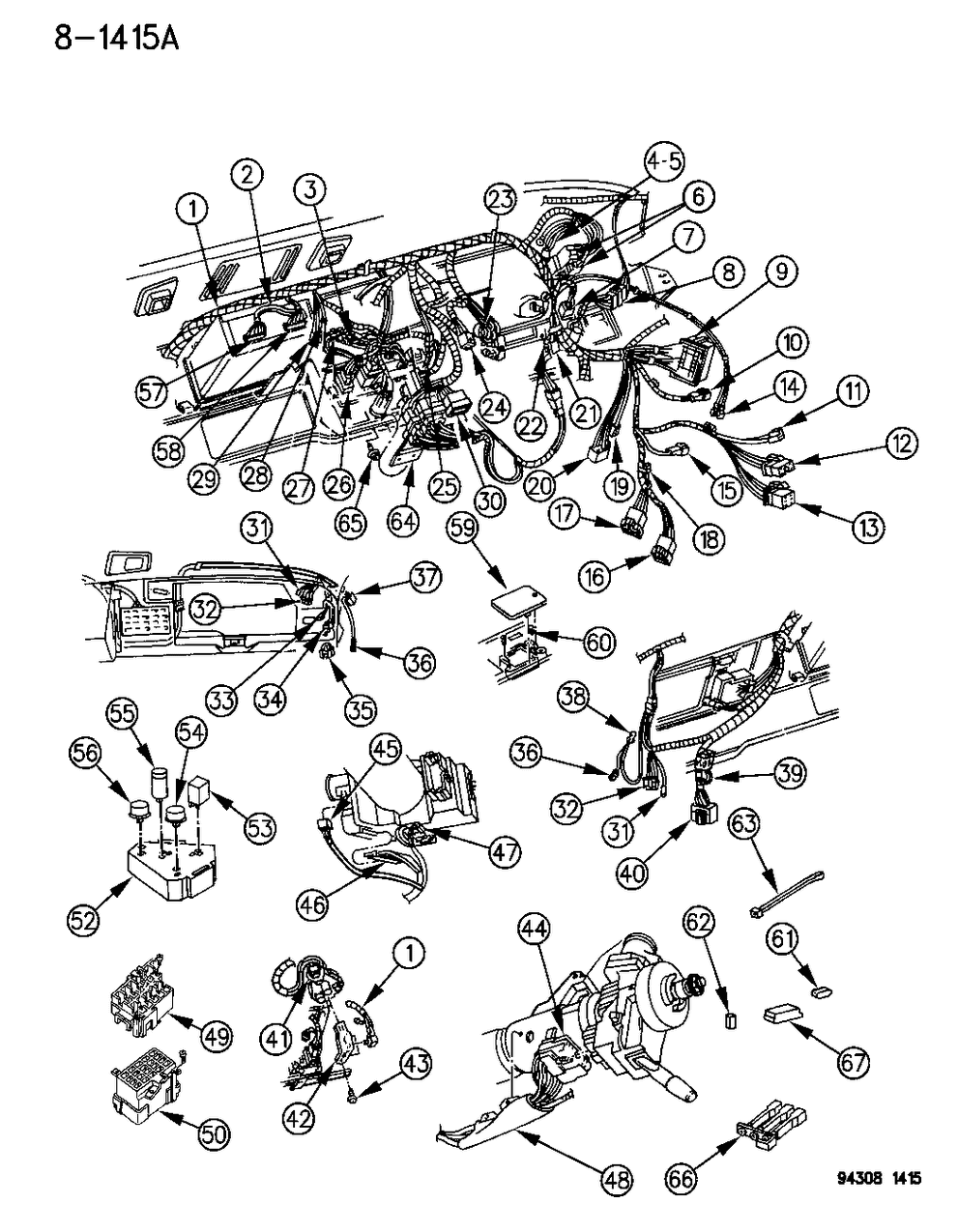 Mopar 56018656 Wire Assembly-Assembly - Instrument Panel