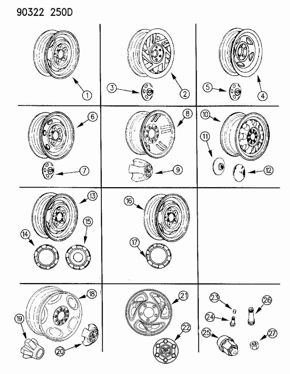 Mopar 52057793 Cap-Styled ALUM Wheel