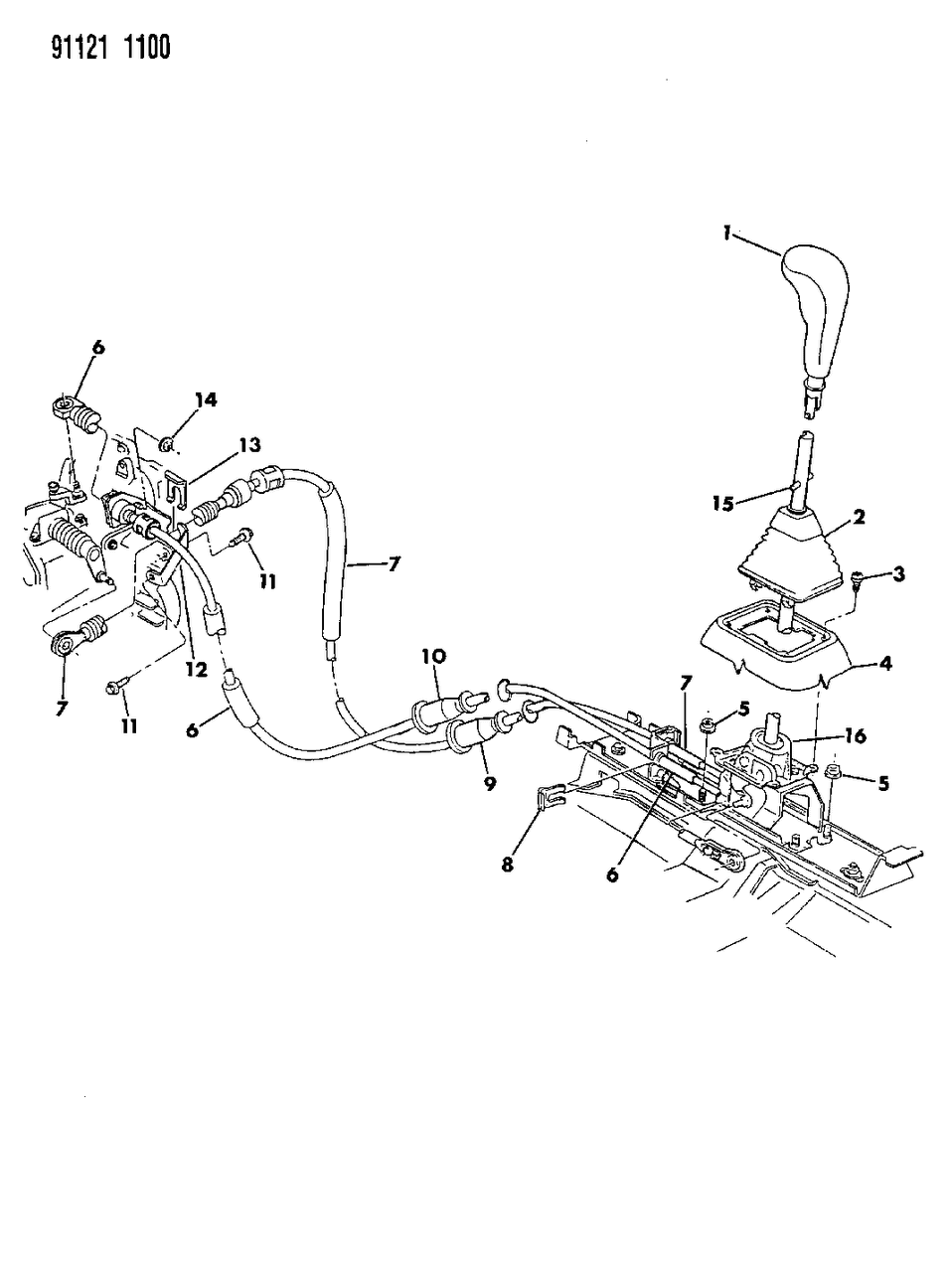 Mopar 4504344 Cable-Gearshift Control Cover