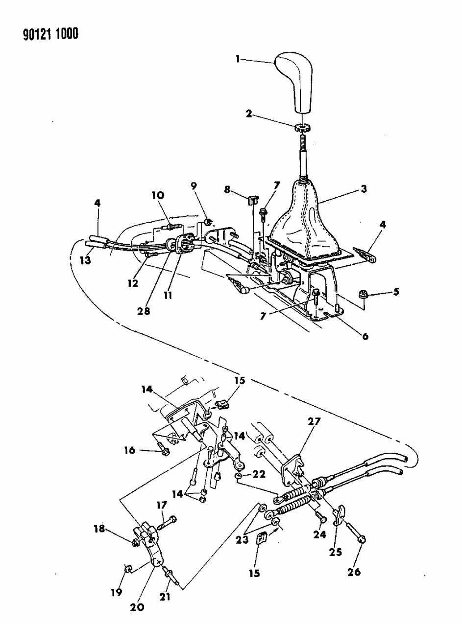 Mopar 6501431 Cable Attach-Rear