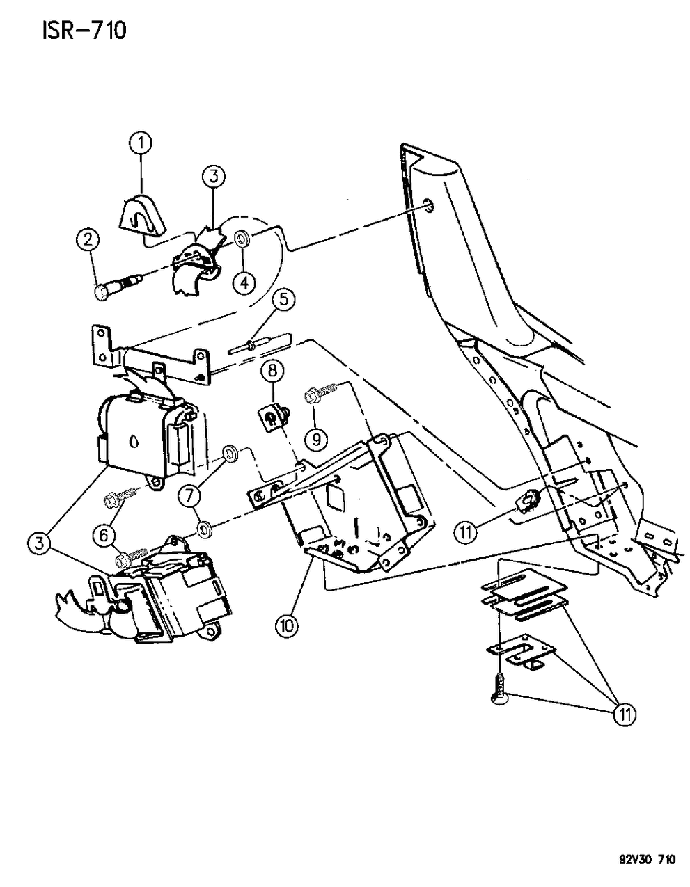 Mopar HC77MX9 Belt-Front St LAPOWER Steering Holder - Left