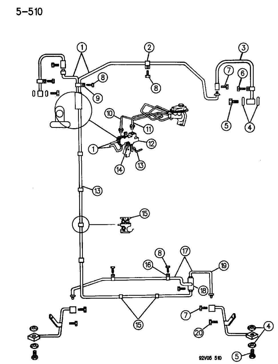 Mopar 4709072 Tube Assembly-Assembly - Main Brake