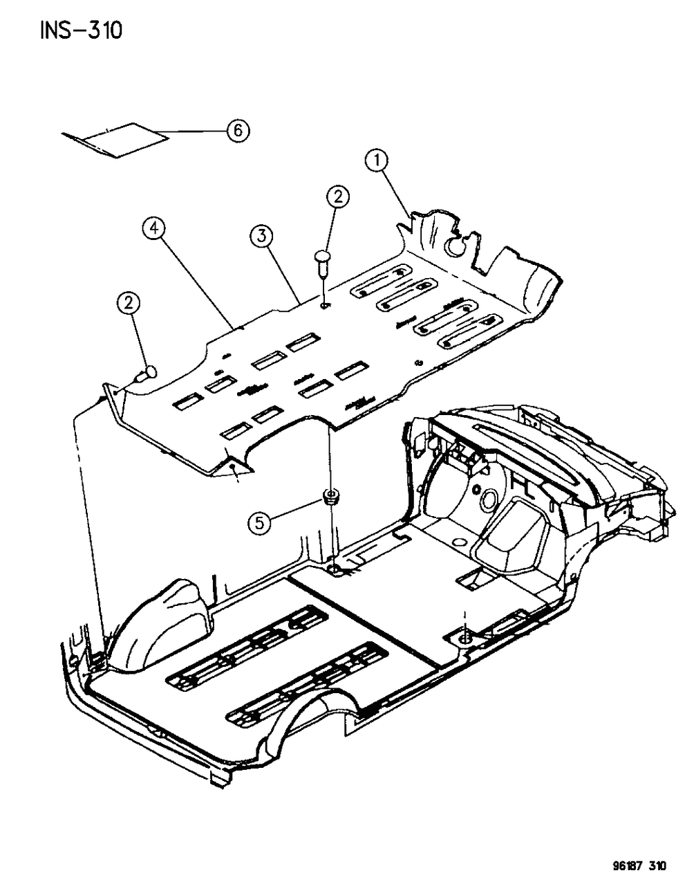 Mopar 82300820 Mat Kit Floor