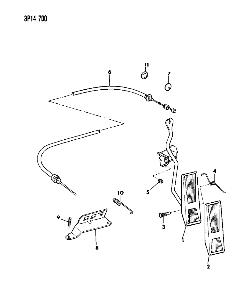 Mopar 5269190 Cable-Assembly-Accelerator Control (V6)