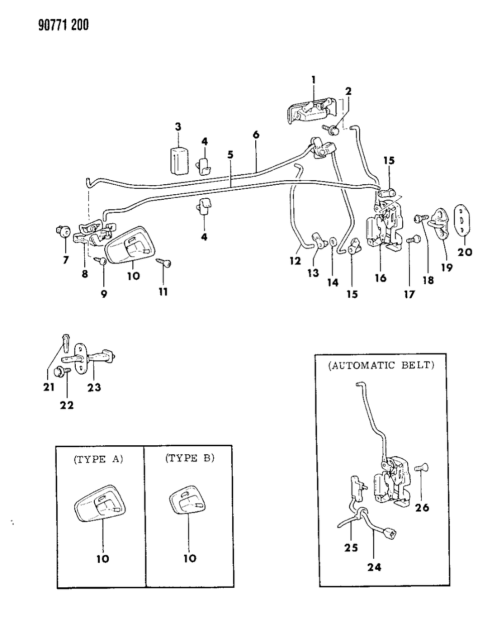 Mopar MS470425 Clip-Rear Door Locking