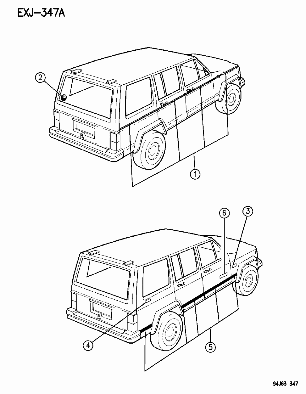 Mopar 5FM62SX9 Decal 4x4